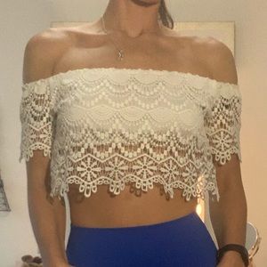 Forever 21 lace crop top